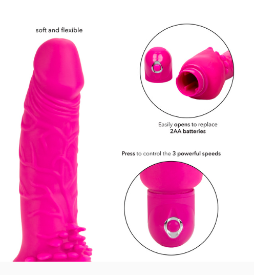 Cu giả có rung CalExotics Power Stud Cliterrific Mỹ cao cấp